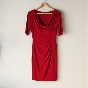 Red Short Sleeve Dress bt Ralph Lauren size 6